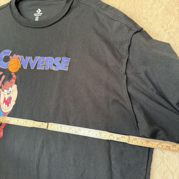 Converse x Space Jam Taz T Shirt Black Sz XL Oversized Fit‎ 100% Cotton - Picture 4 of 12